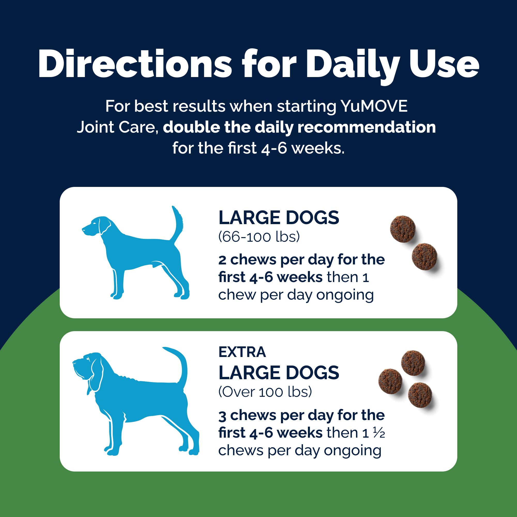 Daily routine with YuMOVE chews integrated into dog care