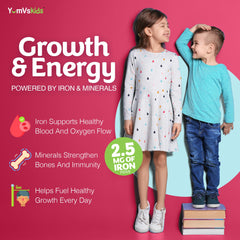 Iron-rich formula helps red blood cells for active kids.