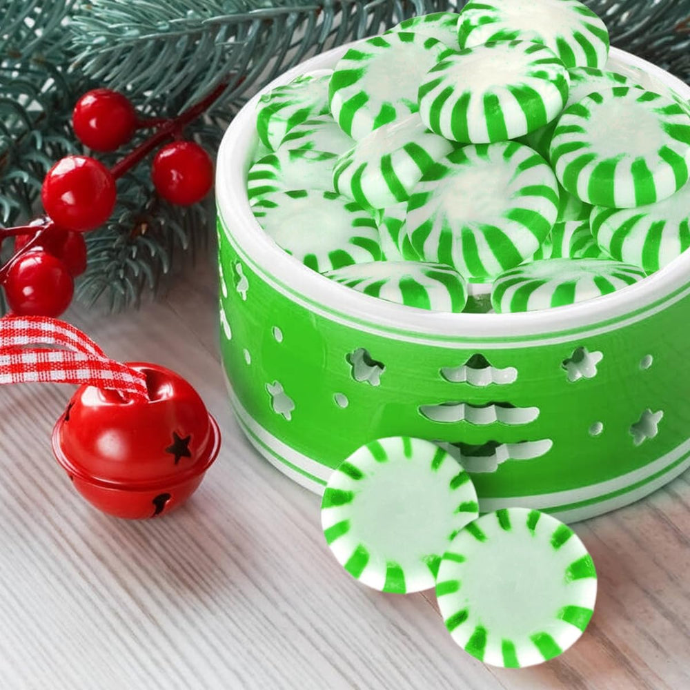 Yumzo Starlight spearmint candy delivers crisp mint flavor for sensory delight.