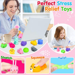 Yunaking Mochi Squishies featuring fruits encourage color recognition and hands-on fun
