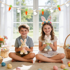 Yunfan Easter garland bunny carrot combo decor for festive display
