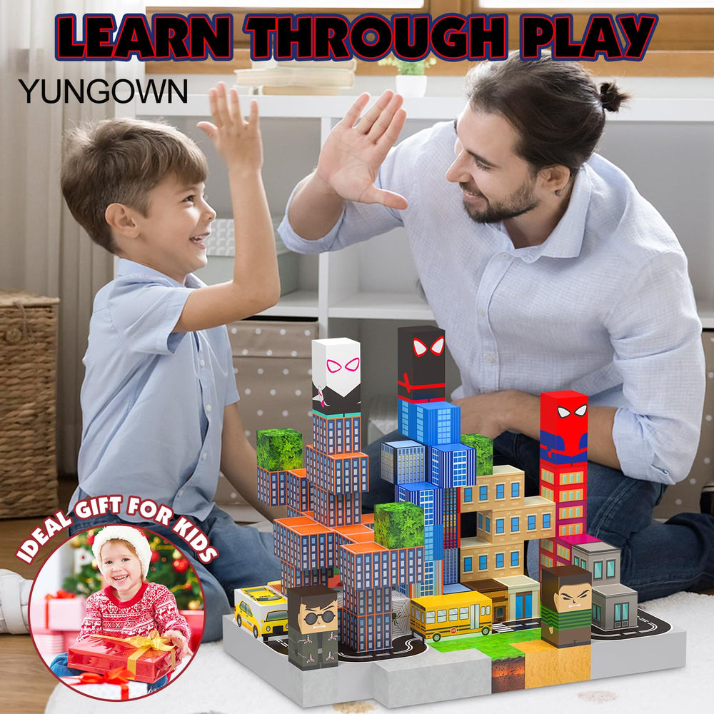 YUNGOWN magnetic blocks are waterproof and easy to clean after playtime.