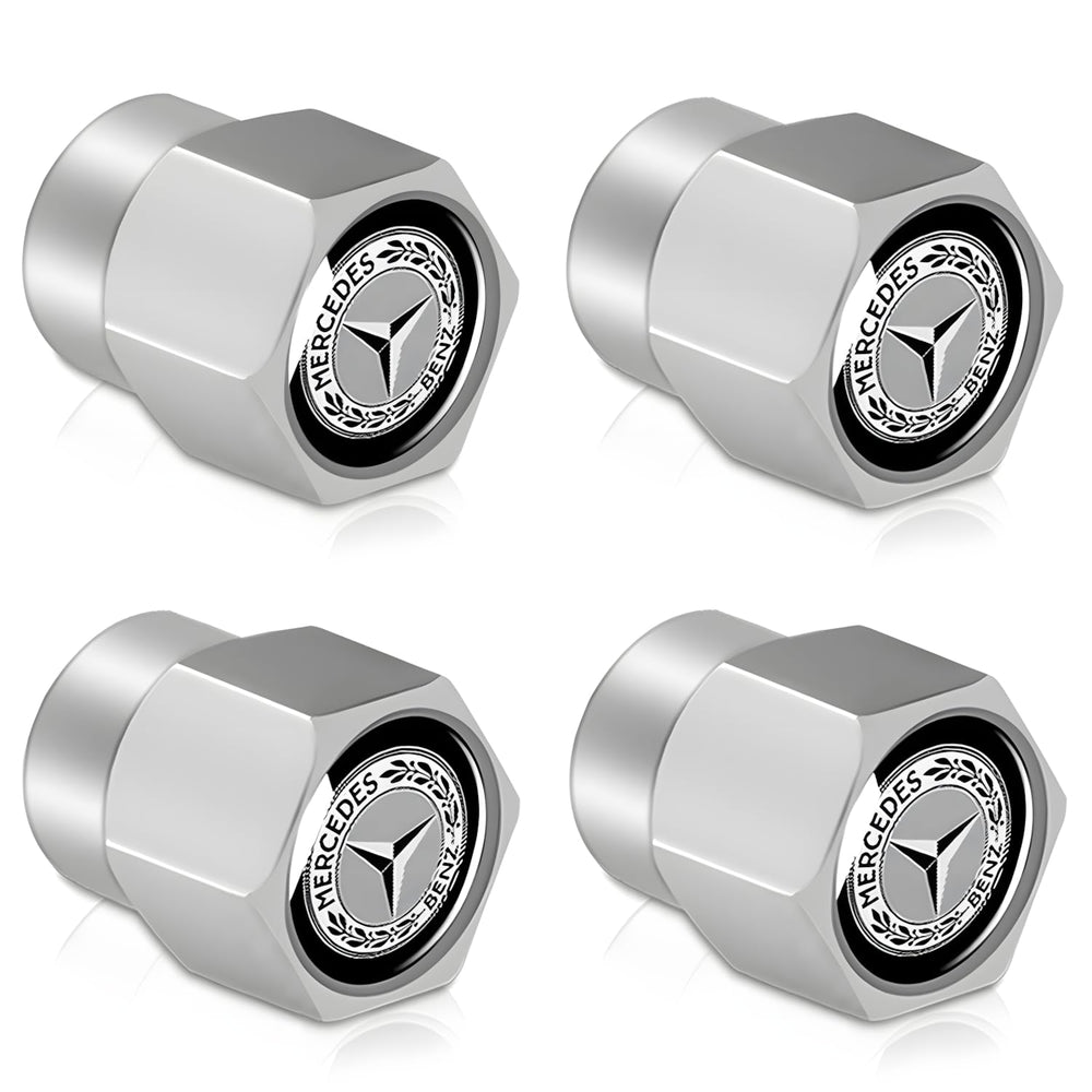 YUNHECHUHAI Mercedes-style tire valve cap cover protects rims and adds sleek styling
