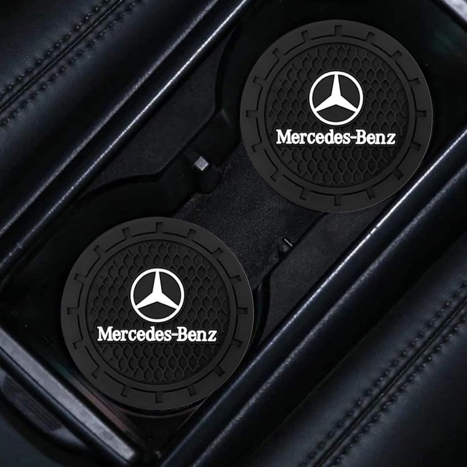 YUNHECHUHAI silicone coaster with non-slip backing keeps drinks steady in the car.