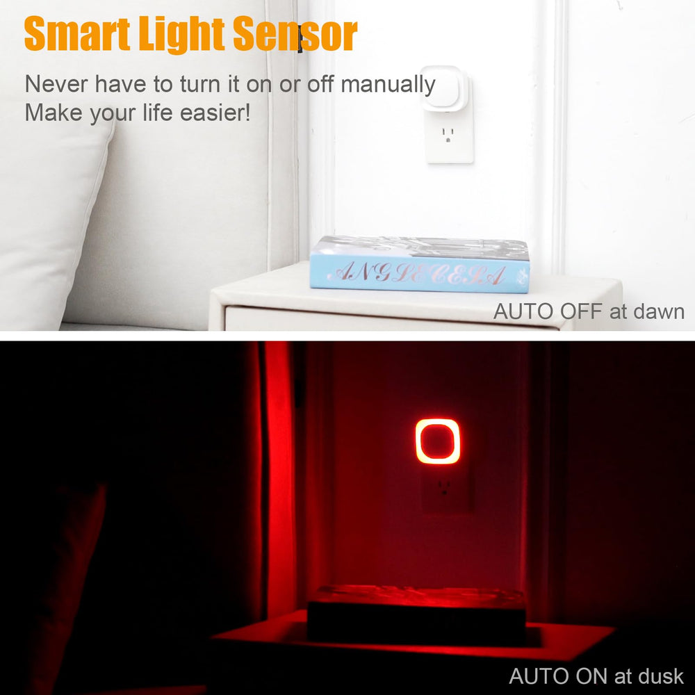 YUNLEX energy-efficient LED night light saves power for overnight use.