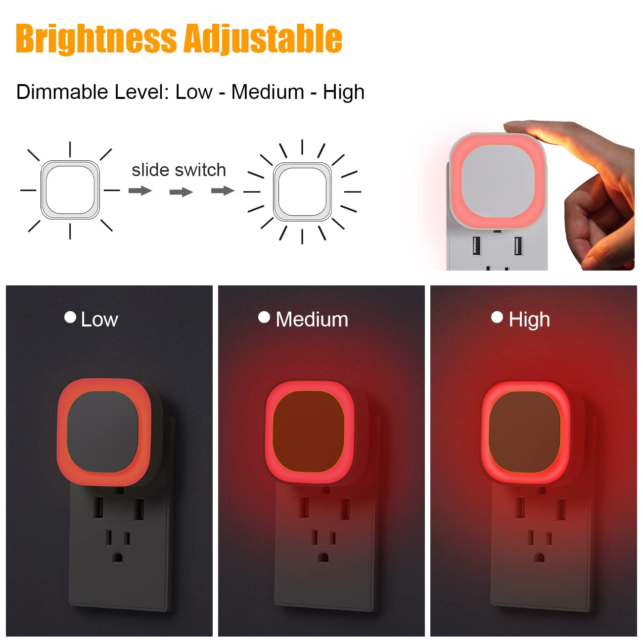 YUNLEX nursery night light with diffused light for gentle ambience.