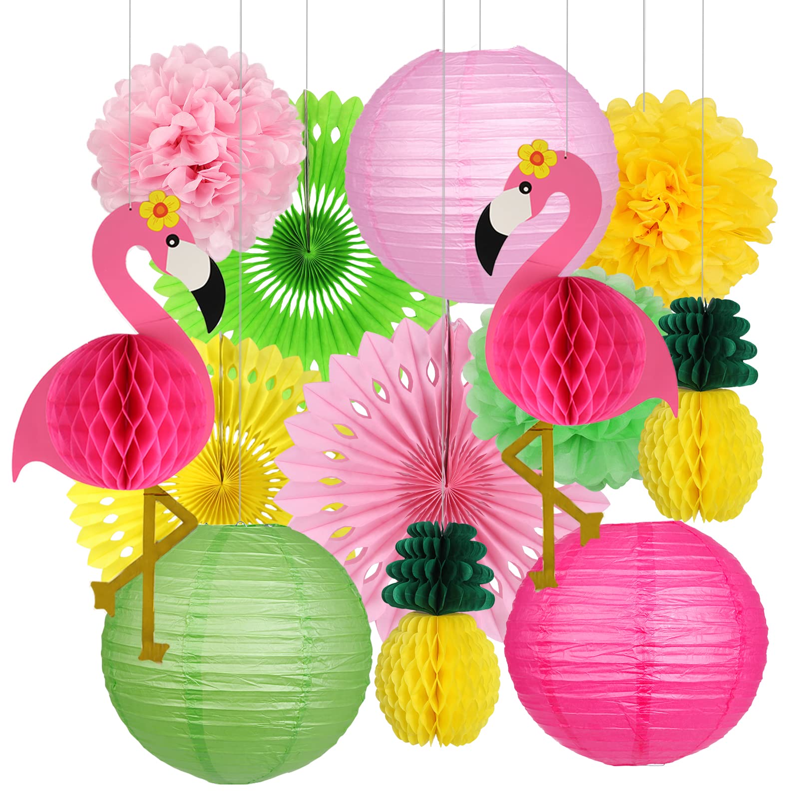 YUNXUAN flamingo 21in decor for tropical party vibes and photo moments