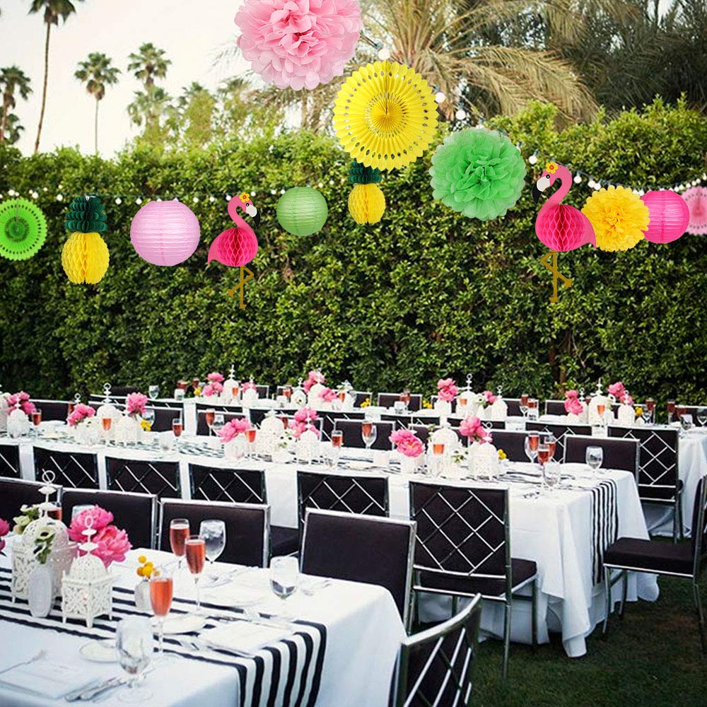 YUNXUAN luau decor bundle complements tropical-themed festivities
