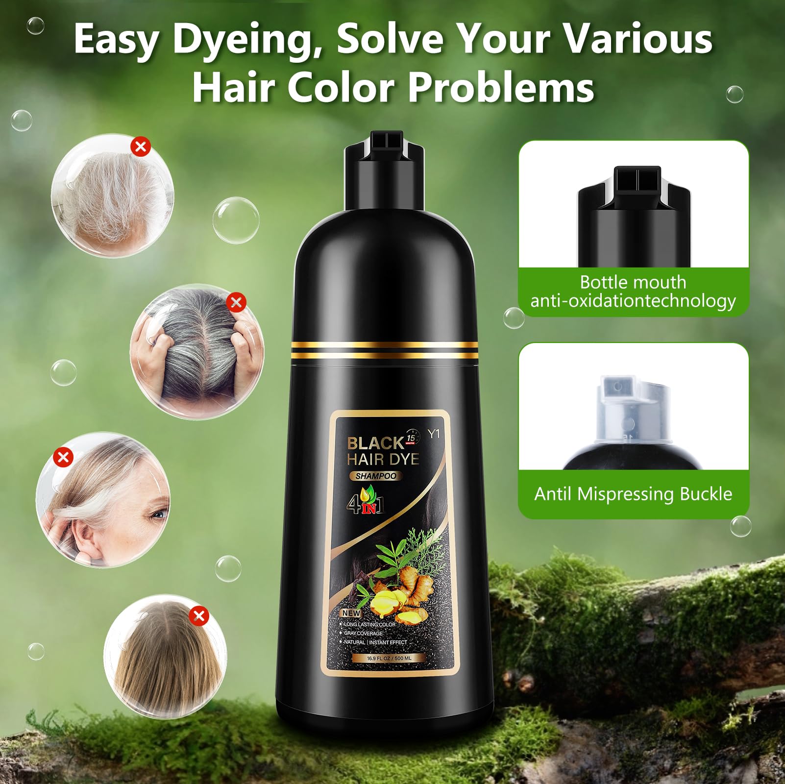 Yuolita herbal extracts visible in packaging to communicate natural care.