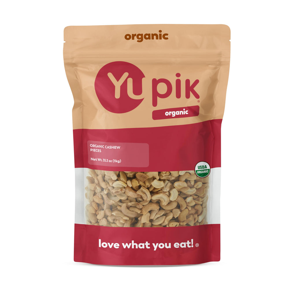 Yupik cashew pieces in coarse dice form, ideal for baking and cooking.