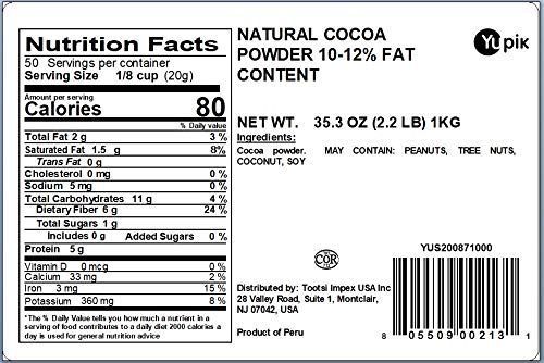 Aroma of Yupik cocoa powder rising with steam