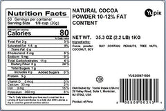 Aroma of Yupik cocoa powder rising with steam