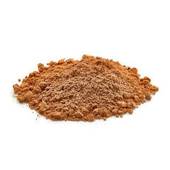 Yupik cocoa powder being sifted into batter for brownies.