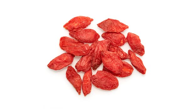 Yupik Goji Berries in a bowl, ready for snacking or toppings.