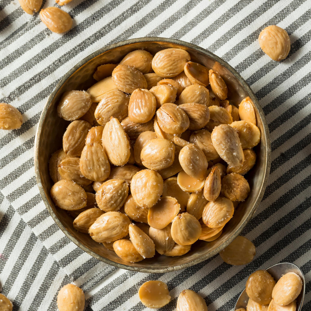 Yupik almonds on a snack plate during game night
