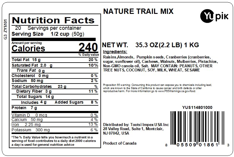 Pistachios shine in Yupik Nature Trail Mix for a crunchy bite