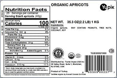 Yupik Organic Apricots in a bowl, naturally sweet, fiber-rich snack option