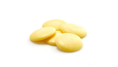 Yupik Organic Cocoa Butter Wafers ready for baking cookies and brownies.