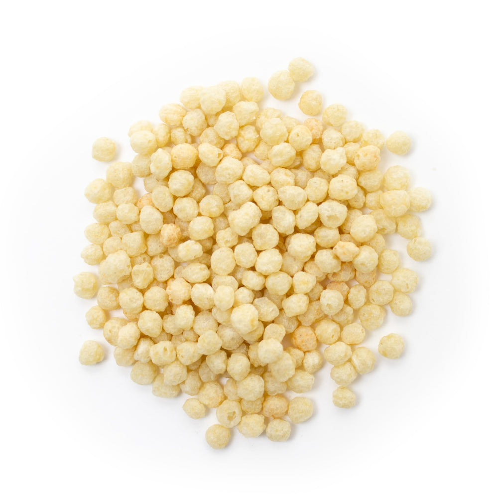 Yupik Organic Crispy Quinoa topping on yogurt demonstrates protein and fiber boost