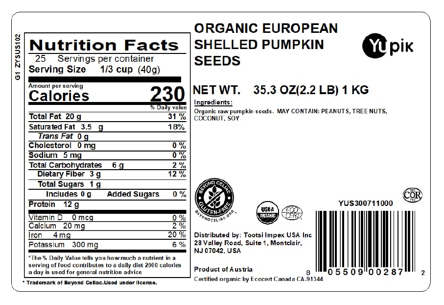 Yupik pumpkin seeds raw unsalted close-up highlighting creamy flavor for healthy snacking.