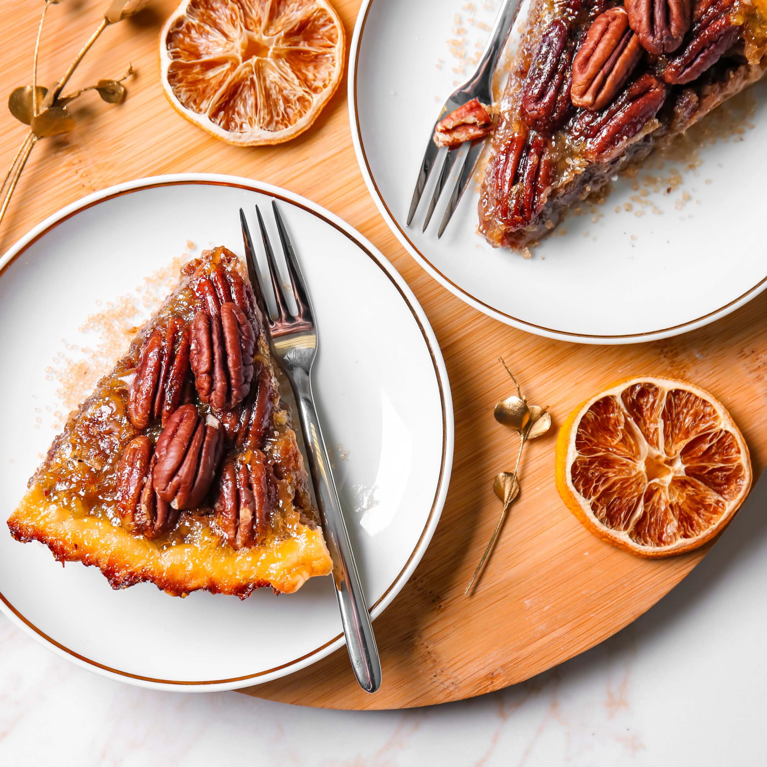 Yupik pecans halves on a snack plate for sharing or quick bites