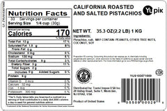 Yupik dry-roasted pistachios in shell showcase crunchy texture for on-the-go munching.