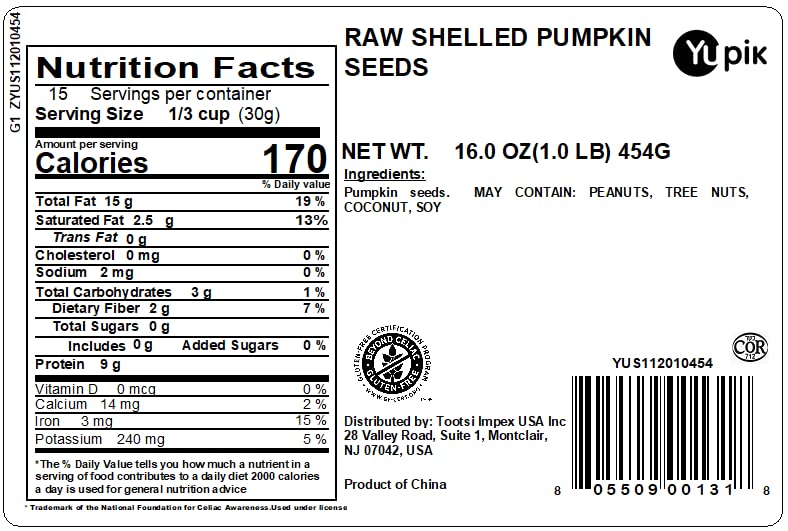 Yupik pumpkin seeds close-up highlighting nutty texture ideal for baking