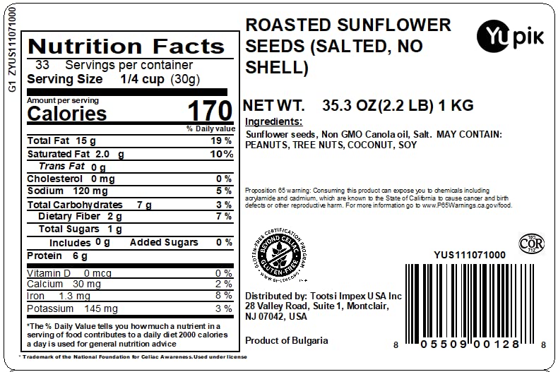 Yupik shelled seeds closeup texture showing firm, savory kernels.