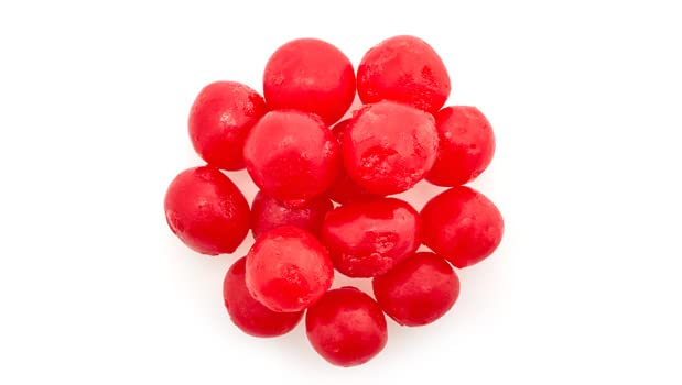 Yupik Sour Cherry Candies closeup reveals glossy texture and tangy sweetness.