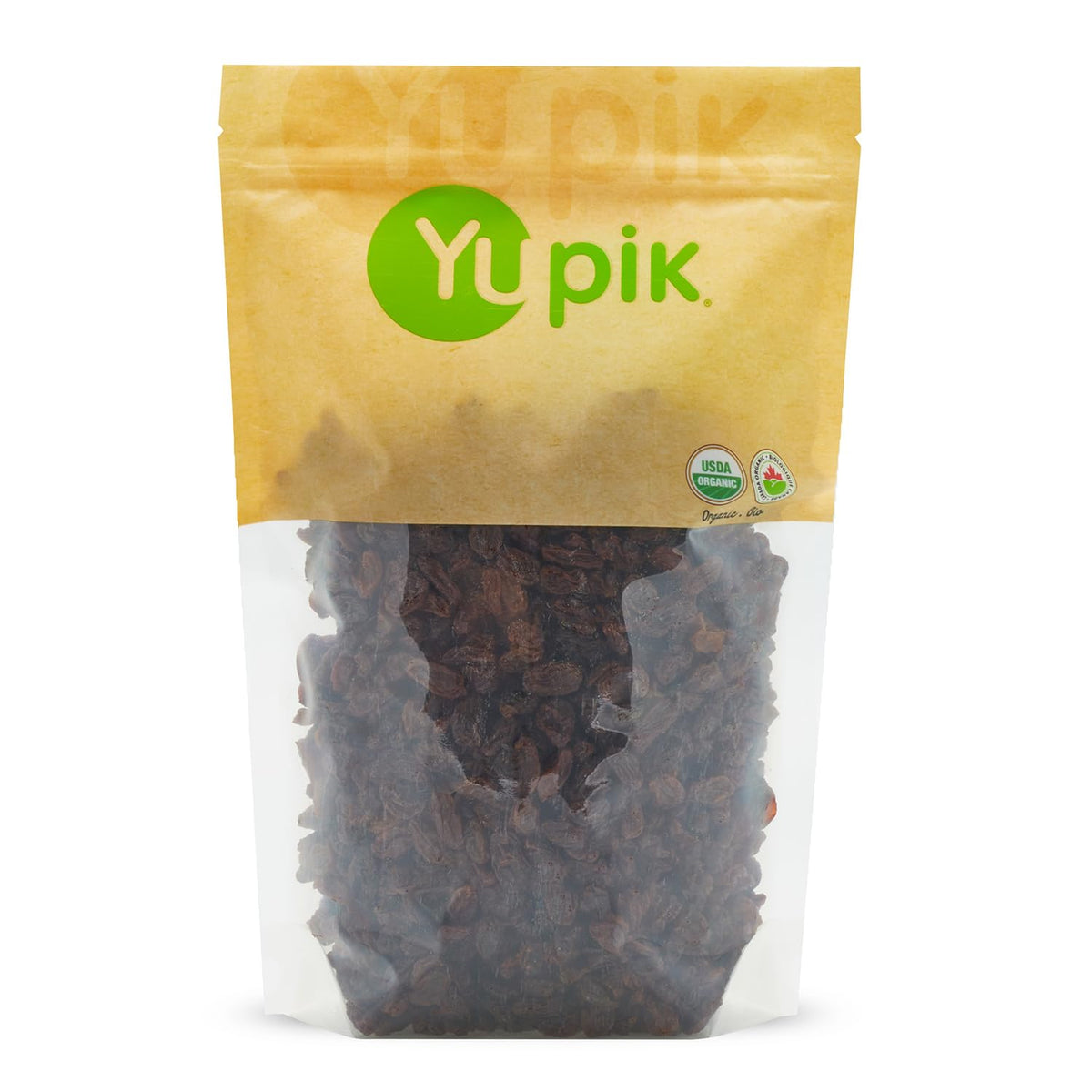 Yupik Thompson raisins 2.2 lb pack on display, naturally sweet and seedless.