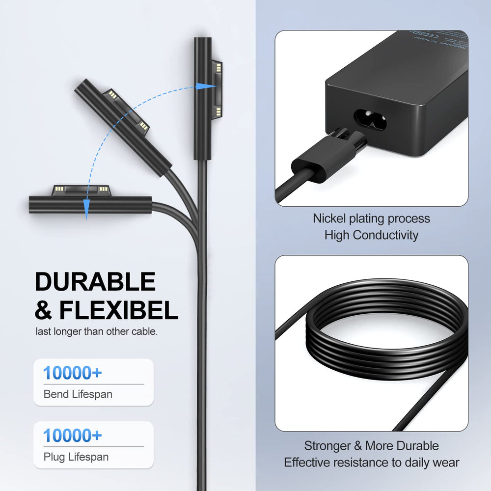 YURCIPWE Surface Book compatibility charger for versatile power