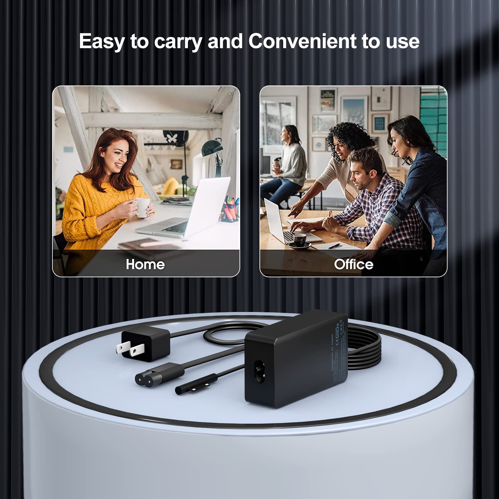 YURCIPWE portable charger compatible with Surface Go for on-the-go use