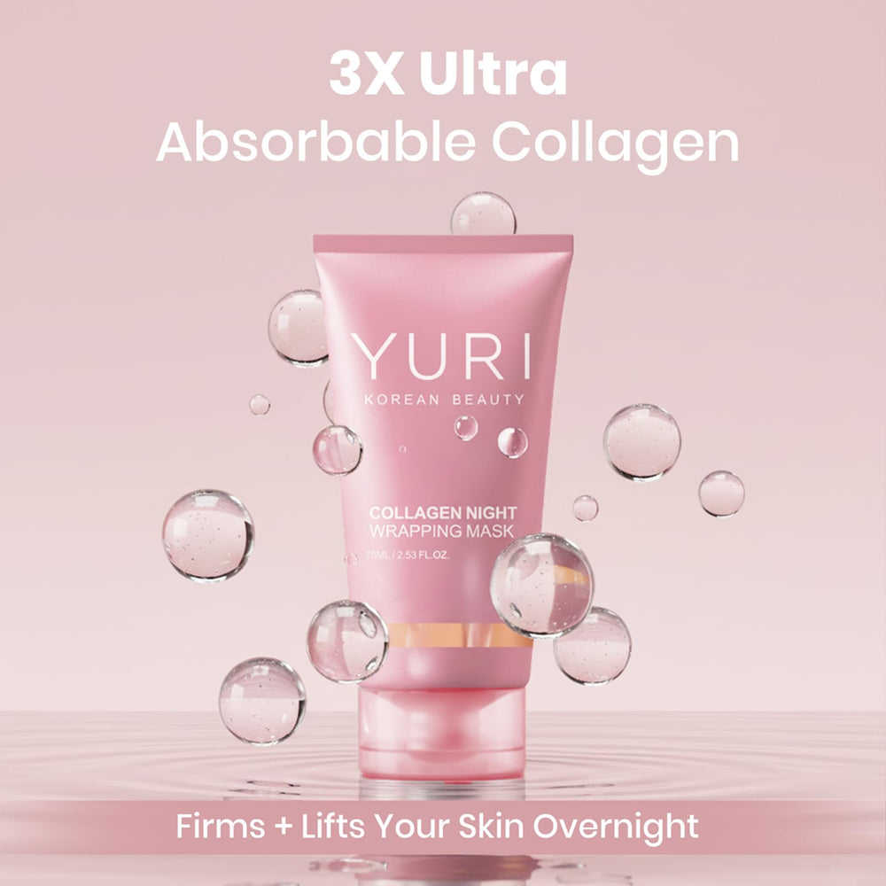 YURI BEAUTY Nightcare setup on bathroom shelf for self-care.