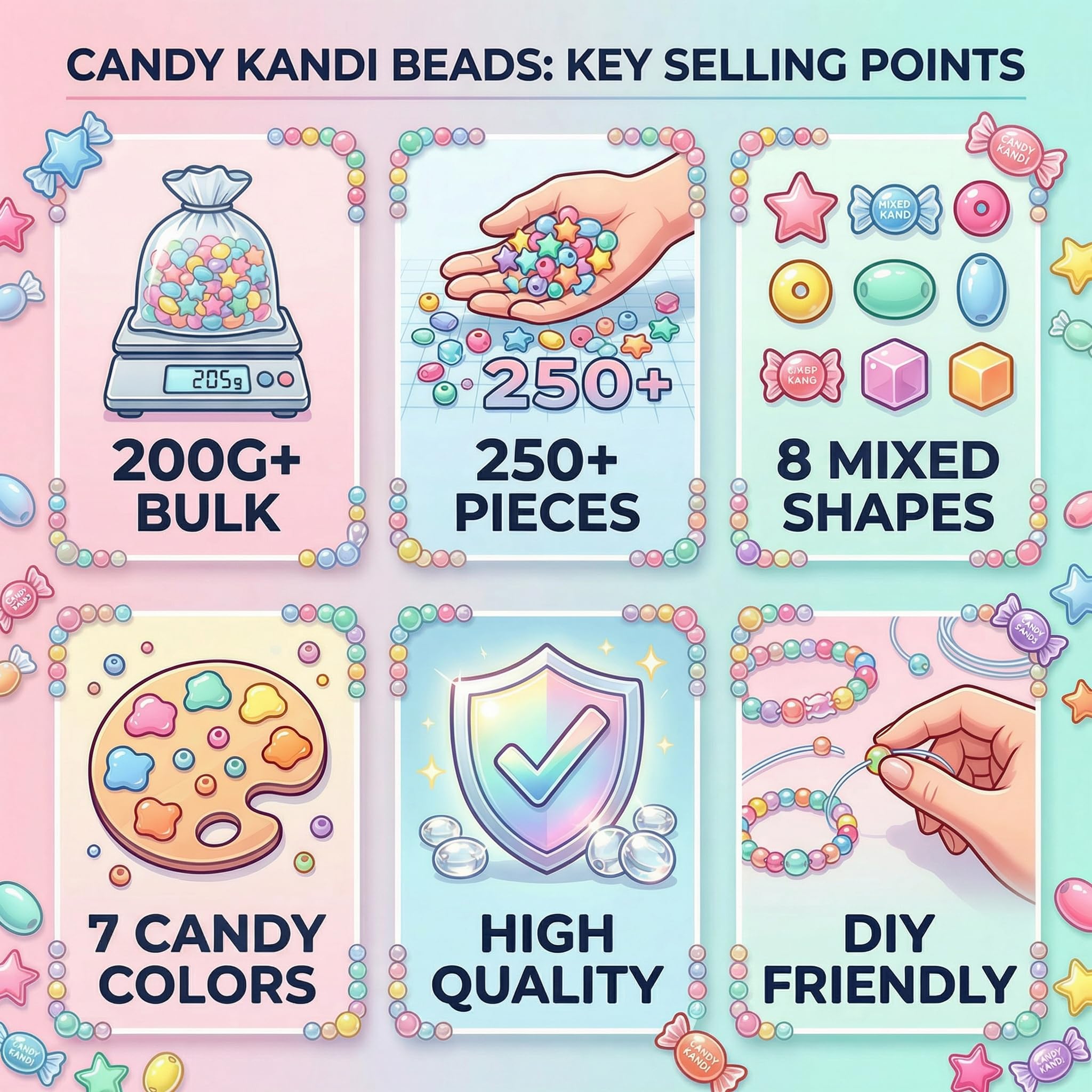 YuSheng candy beads large rabbit shapes add charm to necklaces and keychains