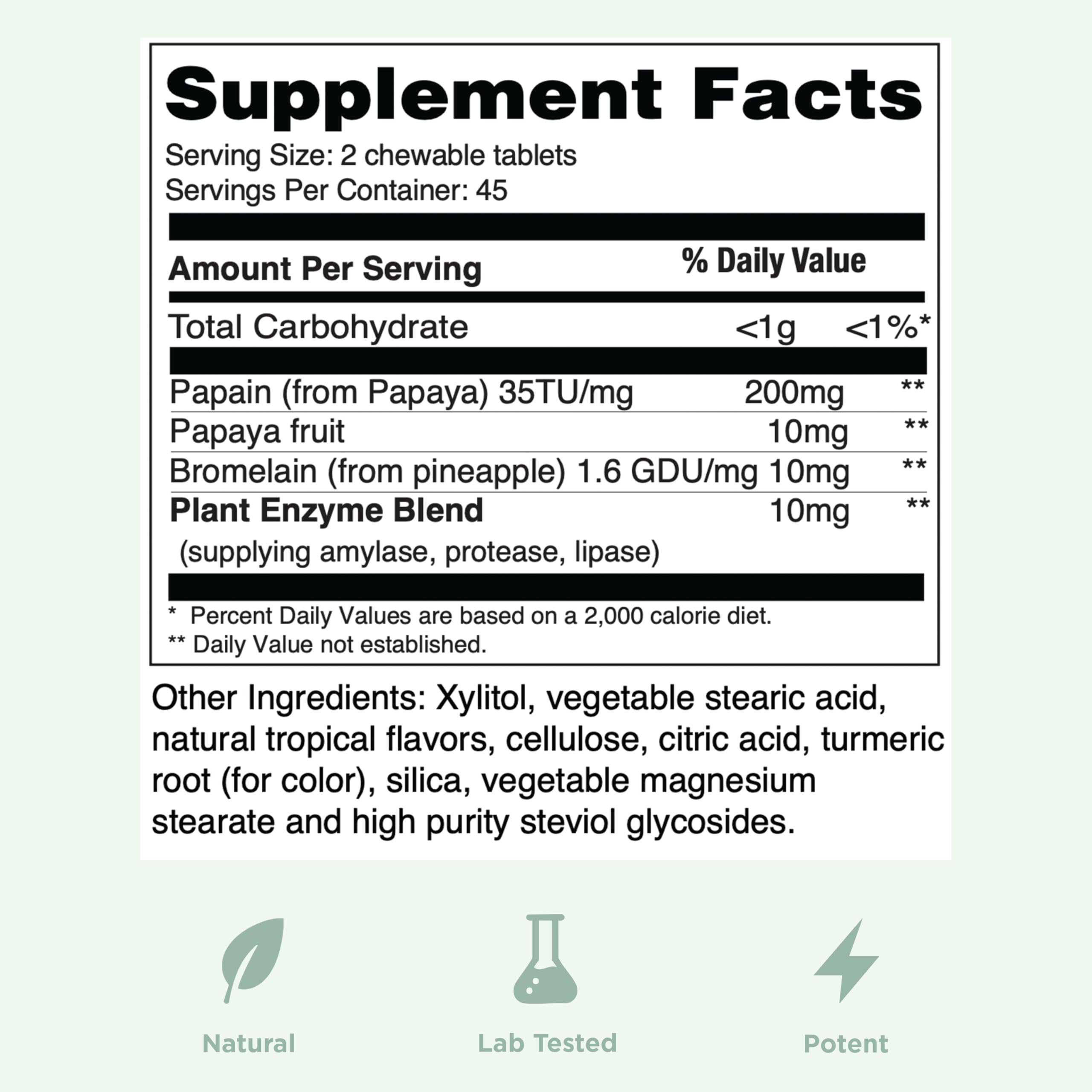 Travel case image of Yuve Naturals papaya enzyme chewables for on-the-go support