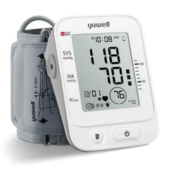 Yuwell BP Monitor front view with large display for easy home readings.