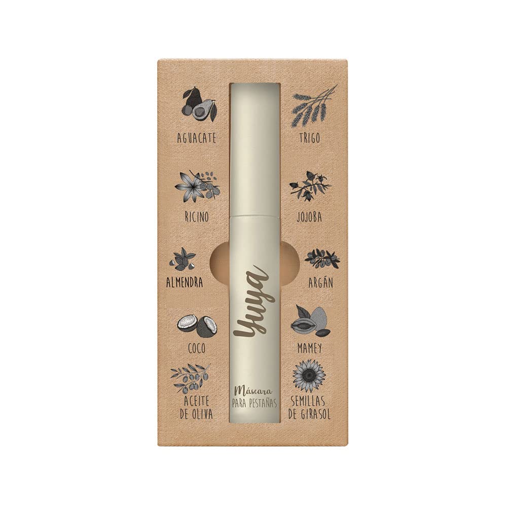 Close-up of YuYa mascara brush for precise, clump-free application.