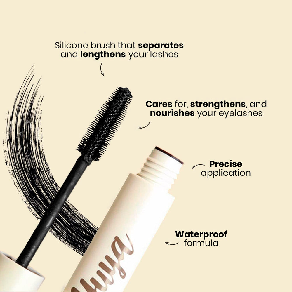Packaging of YuYa mascara featuring cruelty-free emblem.