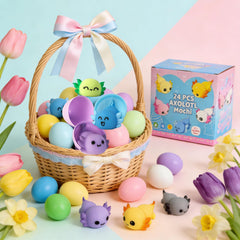 YUYUGAGA axolotl mochi squishies close-up showing soft texture for stress relief.