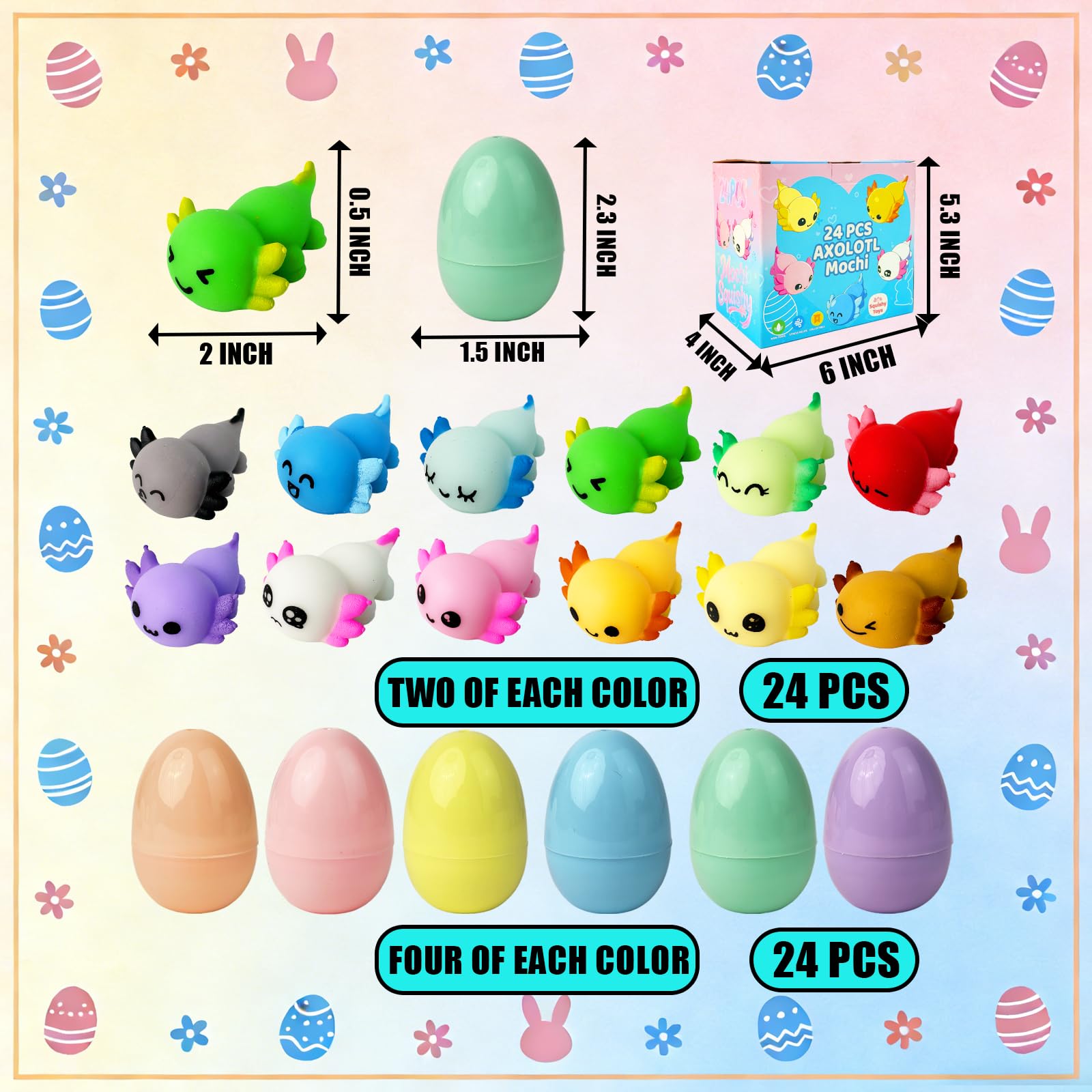 YUYUGAGA washable, crush-resistant mochi squishies for long-lasting fun.