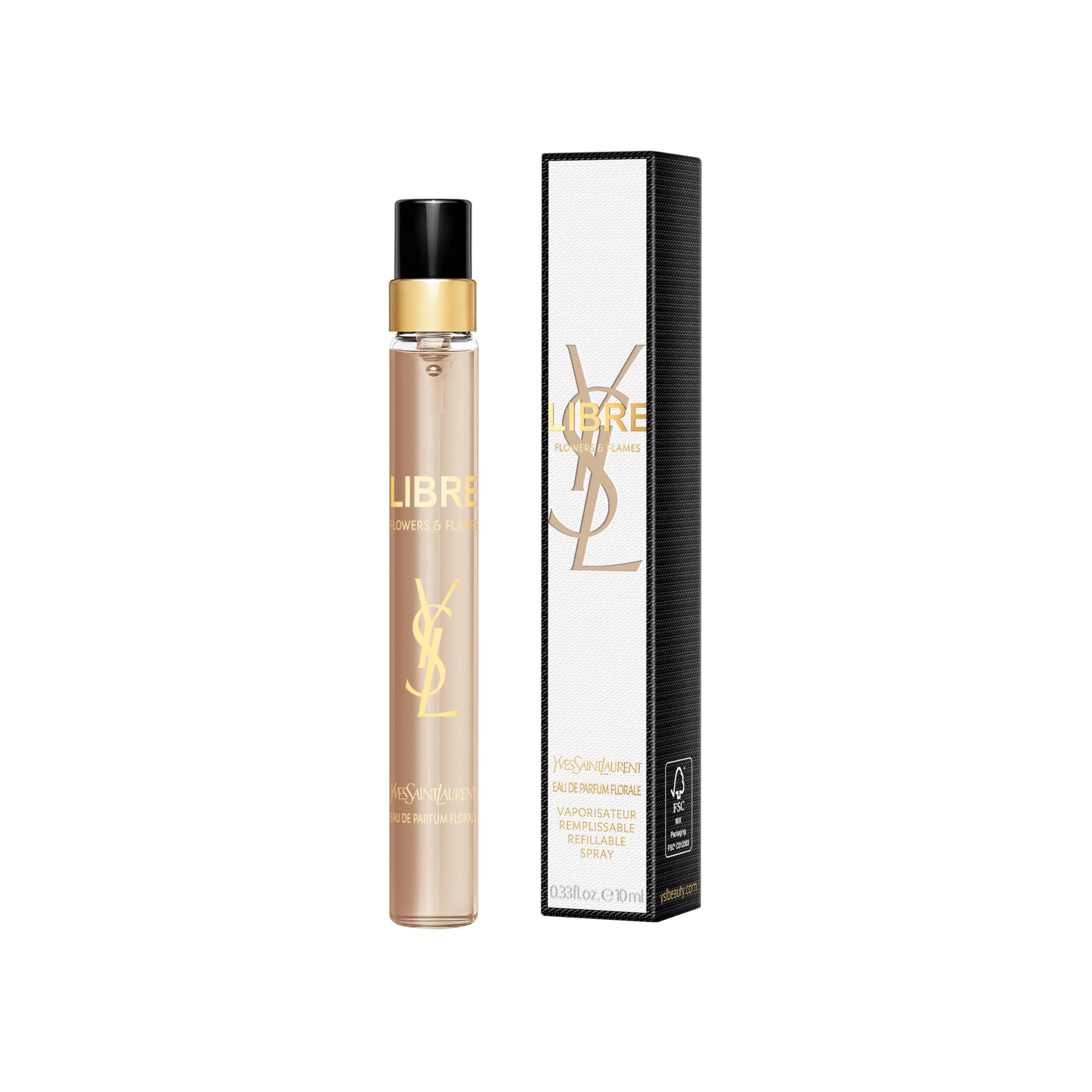 Yves Saint Laurent Libre Flowers & Flames spray captures sun-kissed florals for day-to-night freshness.