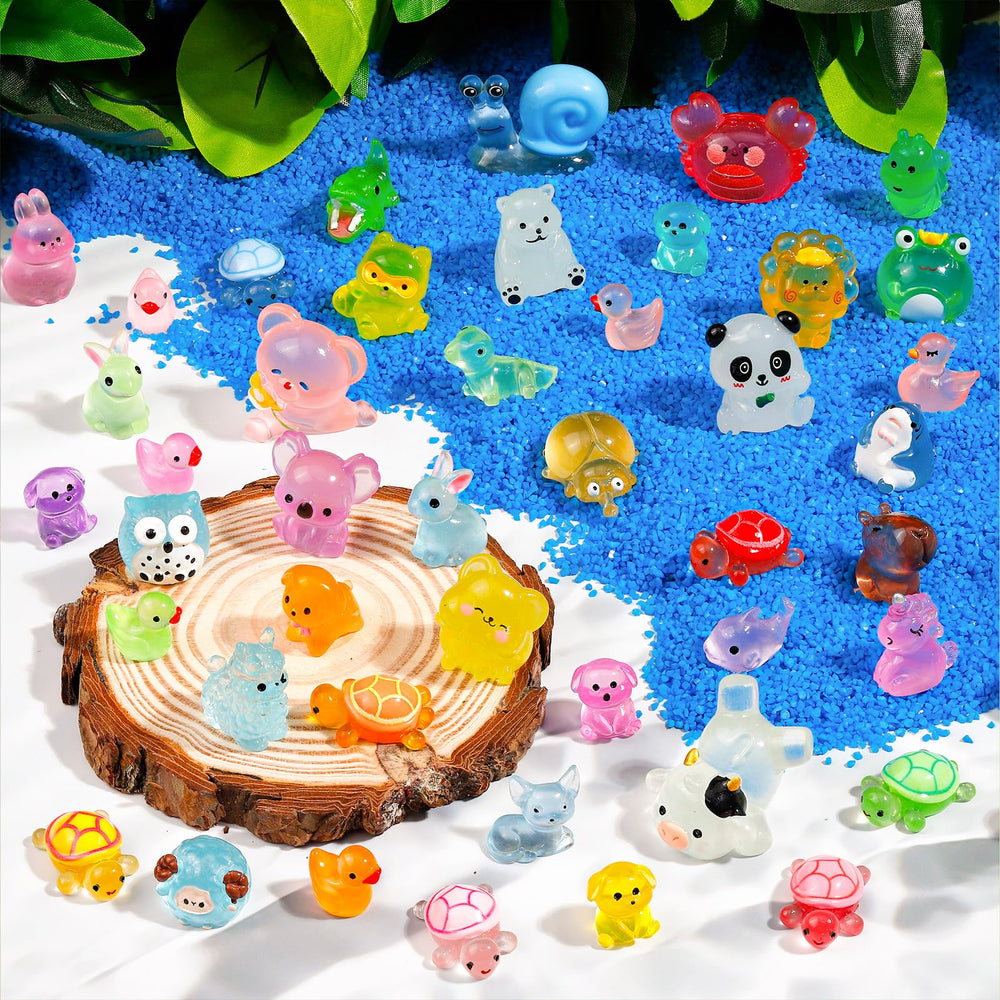 ywevyezc glow mini resin shark figurine brightens aquatic mini scenes.