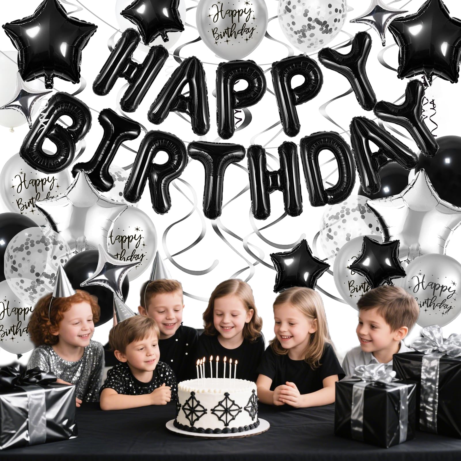 YWWSNSE black star balloons 18 inch provide dramatic accent for decor.
