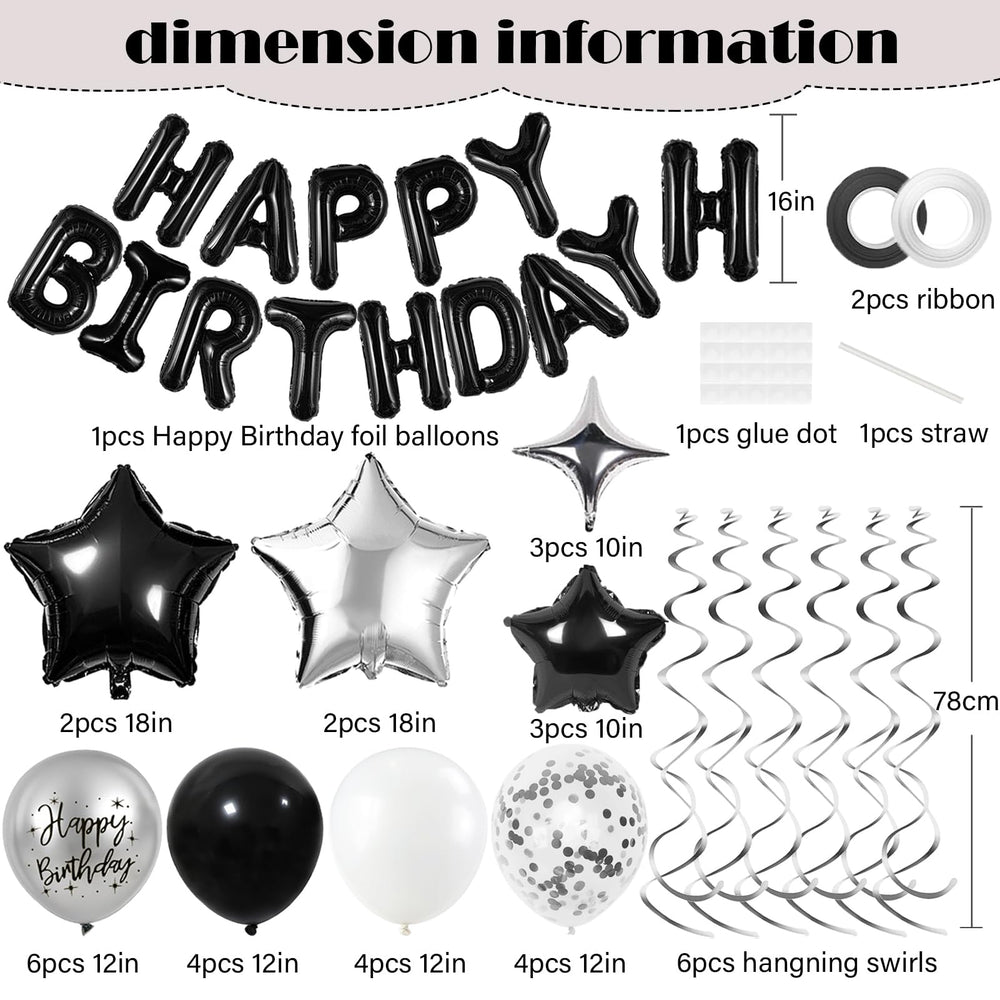 YWWSNSE silver star balloons 18 inch add festive sparkle for photos.