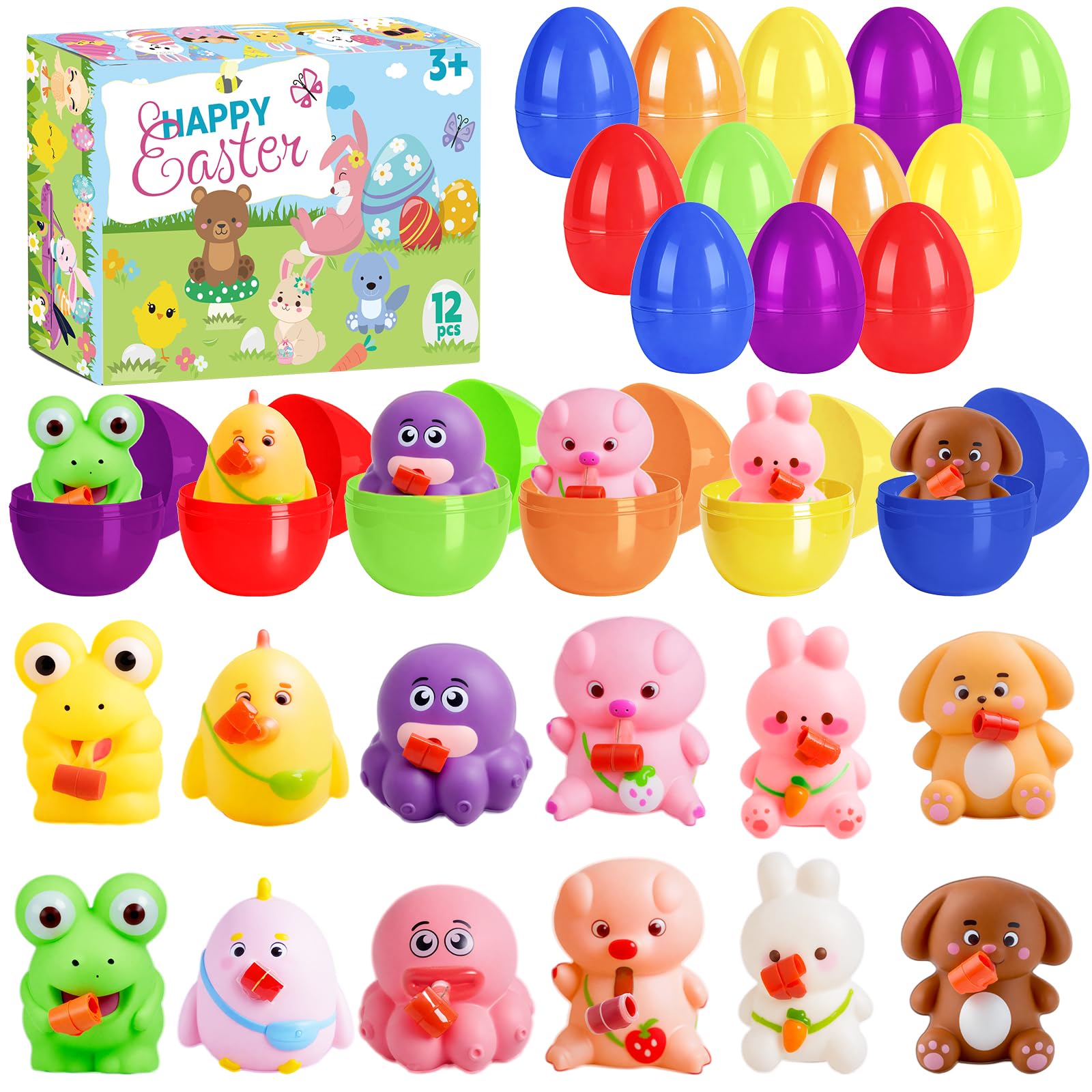 Yxwomenxy Easter eggs with toys inside boost Easter egg hunt fun