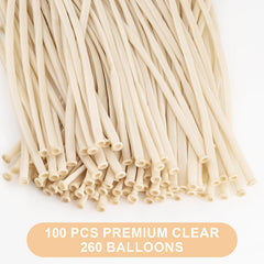 YXYL Clear 260 balloons close-up latex texture for premium twisting.