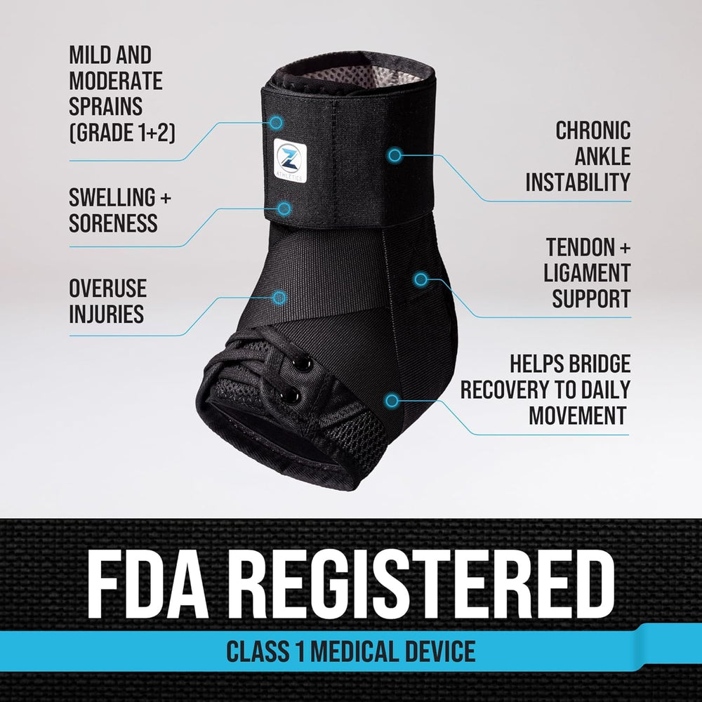 Z ATHLETICS adjustable lacing allows personalized support without bulk