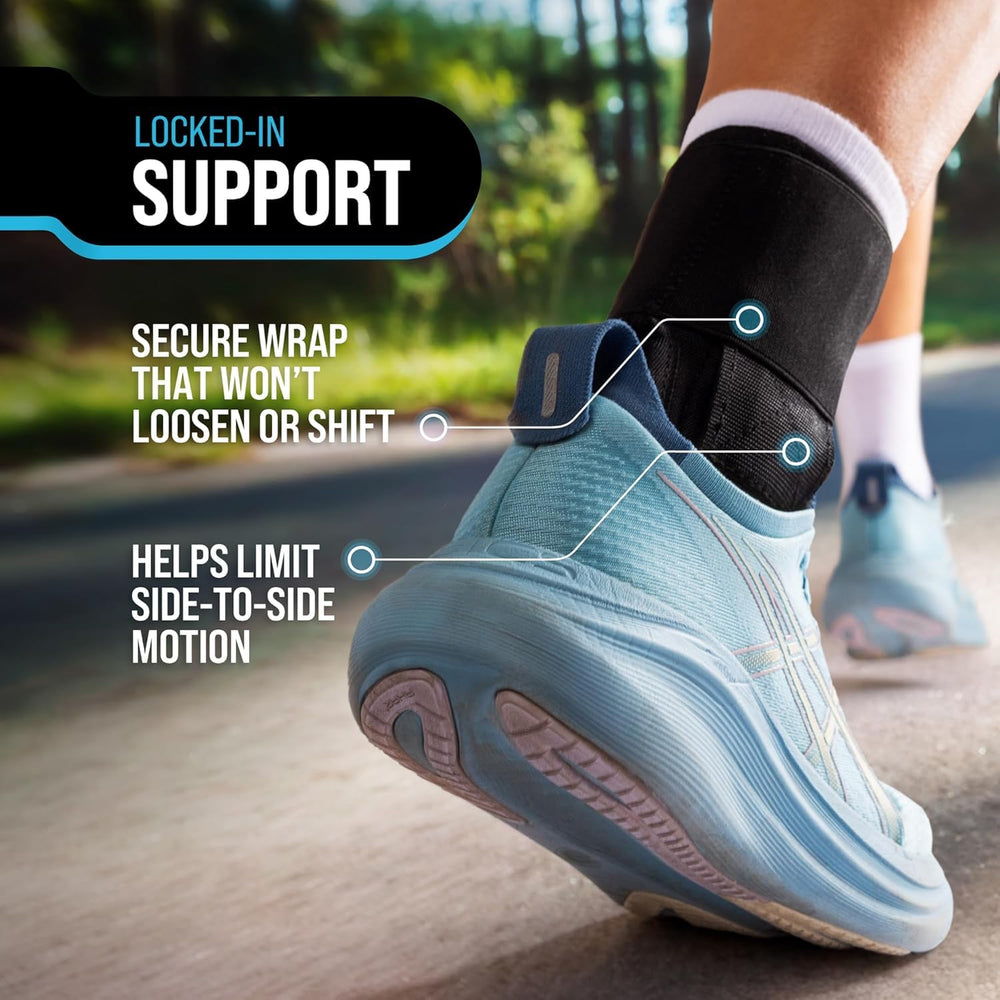 Z ATHLETICS slim-profile ankle brace fits inside basketball and volleyball shoes