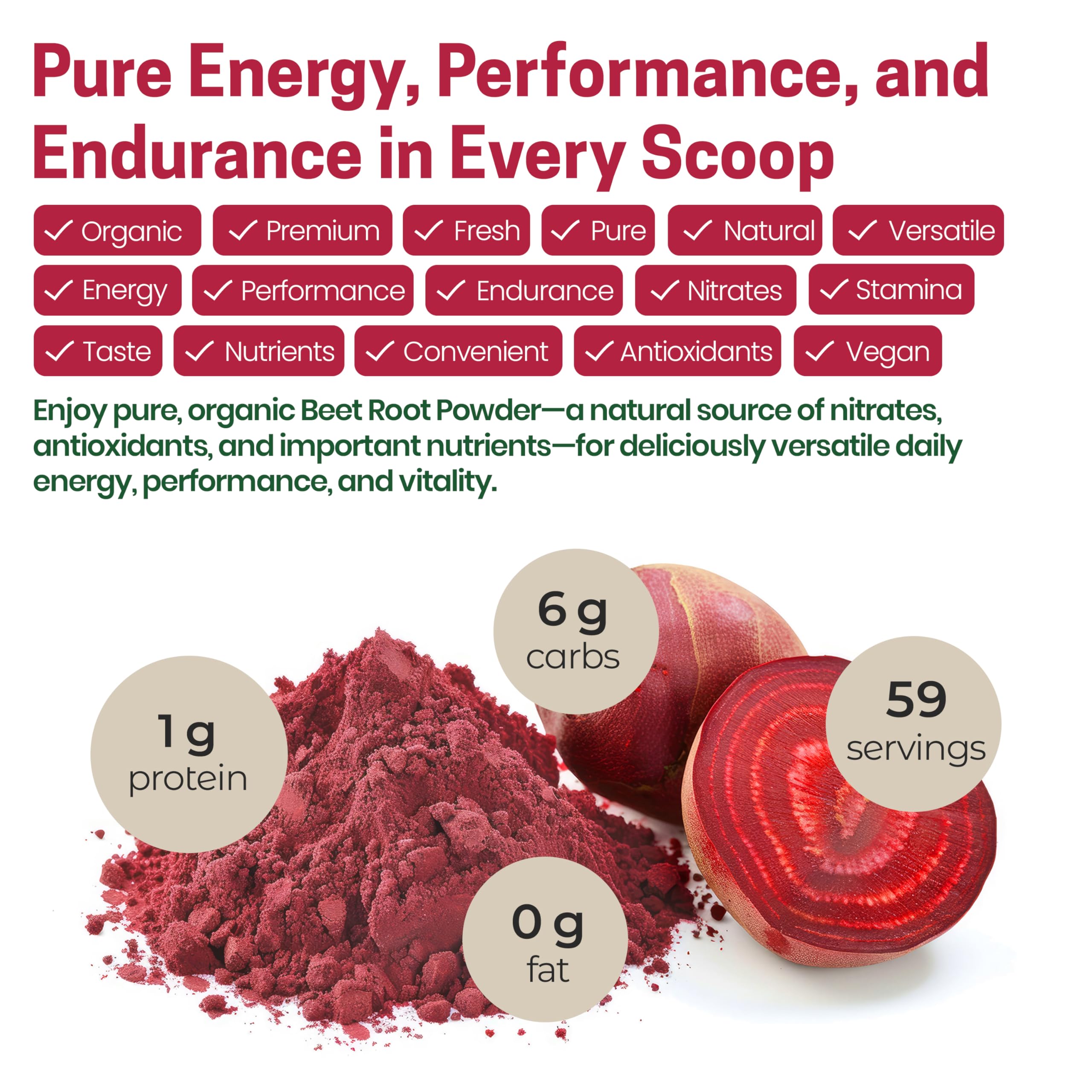 Airtight resealable pouch of Z Natural Foods beetroot powder