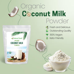 Z Natural Foods organic coconut milk powder jar, premium pantry staple.